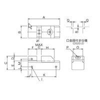 日本オートマチックマシン 精密ステンレスバイス DS20ー2 DS20-2 1ケ（直送品）