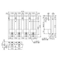 日本オートマチックマシン（JAPAN AUTOMATIC MACHINE） 精密NC.MC用バイス PF600 1台（直送品）