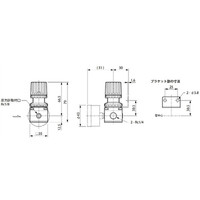 日本精器 レギュレータ BNー3R21ー8 BN-3R21-8 1個（直送品）