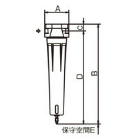 日本精器 NIフィルタ NIーAN8ー40AーDLーDV NI-AN8-40A-DL-DV 1個（直送品）
