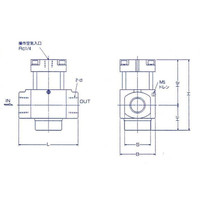 日本精器 シリンダバルブ BNー5B21ー40 BN-5B21-40 1個（直送品）