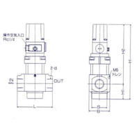 日本精器 シリンダバルブ BNー5BP21ー20ーGー100 1個（直送品）