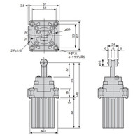 日本精器 ストッパシリンダ BNー6021Bー32ー20 1個（直送品）