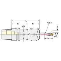 日研工作所 DJボーリングバー HSK100AーDJ8ー109AN 1台（直送品）