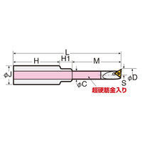 日研工作所 DJ用ボーリングバイト J16ー8ー55 1本（直送品）