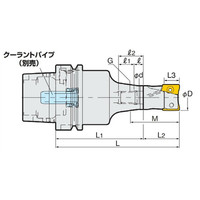 日研工作所 HSKメジャードリームプロエンドミルアーバ HSK63AーMDPEーM8ー70 1台（直送品）