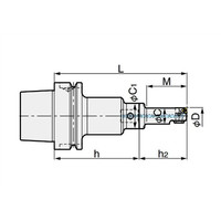日研工作所 ZMACボーリングバー HSK63AーZMAC16ー125V 1台（直送品）