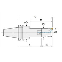 日研工作所 ZMACボーリングバー(中仕上ボーリング) BT50ーZMAC70Rー240V 1台（直送品）