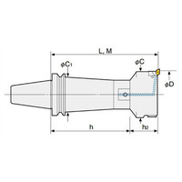 日研工作所 ZMACボーリングバー(中仕上ボーリング) BT50ーZMAC140Rー290V 1台（直送品）
