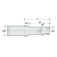 日研工作所 ストレートシャンクZMACボーリングバー K32ーZMAC25ー100V 1本（直送品）