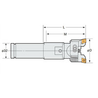 日研工作所 ストレートシャンクバランスカットボーリングバー K32ーRAC25ー75E 1本（直送品）