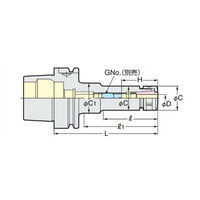 日研工作所 スリムチャック HSK100AーSK13Cー150 1台（直送品）