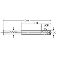 日研工作所 タフカットスキルリーマ ストレートシャンク SRSー11.0 1本（直送品）