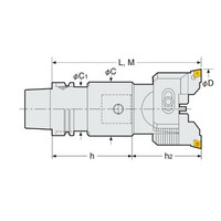 日研工作所 バランスカットボーリングバー(鉄・鋳物用) HSK63AーRAC100ー195 1台（直送品）