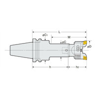 日研工作所 バランスカットボーリングバー(鉄・鋳物用) BT40ーRAC100ー195 1台（直送品）