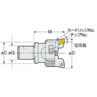 日研工作所 バランスカットボーリングヘッド(鋼・ステンレス・鋳 12ーRAC25ー55E 1台（直送品）
