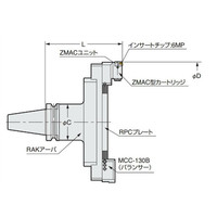 日研工作所 バランスカット大径用ZMACボーリングバー NBT40ーBAC130ー205V 1台（直送品）
