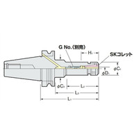 日研工作所 フランジスルー型スリムチャック NBT50ーSK10Fー200 1台（直送品）