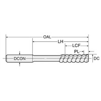日研工作所 ブローチリーマ ストレートシャンク BRSー7.6 1本（直送品）