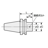 日研工作所 ボーリング用ベースホルダ BT40ーQ26ー50 1台（直送品）