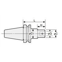 日研工作所 ボーリング用ベースホルダ BT40ーQ9ー80 1台（直送品）