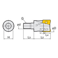日研工作所 メジャードリームプロエンドミル M16ーMDPE32ー40 1本（直送品）