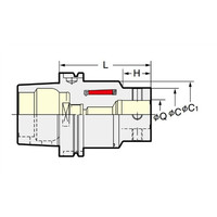 日研工作所 メジャードリームボーリング用ベースホルダ HSK63AーMDQ26ー100 1台（直送品）