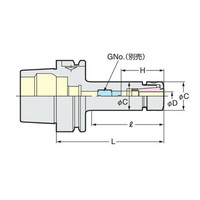 日研工作所 高速回転用HSKスリムチャック HSK50AーSK10ー60P 1台（直送品）