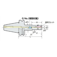 日研工作所 高速回転用スリムチャック NBT40ーSK6Cー60P 1台（直送品）