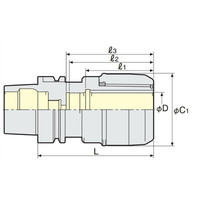 日研工作所 高速回転用ミーリングチャック HSK40AーC20ー100G 1台（直送品）