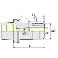 日研工作所 高速回転用ミーリングチャック HSK100AーC16ー90G 1台（直送品）