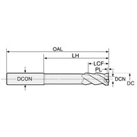 日研工作所 止り穴用右リード NCセンサリーマ ストレート RNSー12.0F 1本（直送品）