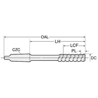 日研工作所 超硬ブローチリーマ モールステーパシャンク MXー24.0 1本（直送品）