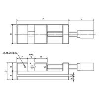 日本オートマチックマシン（JAPAN AUTOMATIC MACHINE） 精密ステンレスバイス DM80-1 1台（直送品）