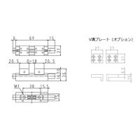 日本オートマチックマシン 小型両締めバイス MF15W 1台（直送品）