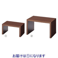 ストア・エキスプレス 木製コの字ディスプレイ ブラウン 小 12611-45（直送品）