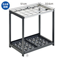 ストア・エキスプレス 折りたたみ式傘立て 24本立て 6269-252（直送品）