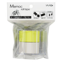 ヤマト R-25CH-WL メモックロールテープ 白&レモン 1セット(3個)