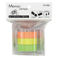 ヤマト RK-15CH-A メモックロールテープ 蛍光カラー 3個