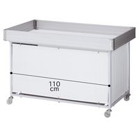 ストア・エキスプレス 平台ワゴン ホワイト W120cm 2344-120（直送品）