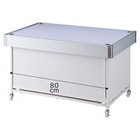 ストア・エキスプレス 平台ワゴン ホワイト W90cm 2344-91（直送品）