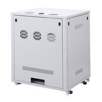 【アウトレット】サンワサプライ W800 スライダー棚付きサーバーボックス CP-SVBOX801 幅800×奥行700×高さ1000mm 1台（直送品）