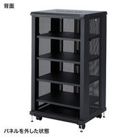 サンワサプライ マルチ収納ラック サーバーラック 高さ1300 CP-SVCMULT2 幅700×奥行600×高さ1300mm 1台（直送品）