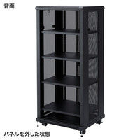 サンワサプライ マルチ収納ラック サーバーラック 高さ1600 CP-SVCMULT3 幅700×奥行600×高さ1600mm 1台（直送品）
