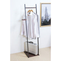 弘益 スリムハンガー 幅350×奥行400×高さ1500mm SLH-35（BR） 1台（直送品）