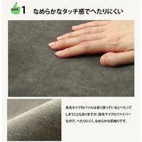 イケヒコ ラグ 1.5畳タイプ 洗える 『イーズ』 ネイビー 約130×185cm すべりにくい裏地加工 1280050191503 1枚（直送品）