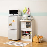 白井産業 キュレボ キッチンラック ホワイト 幅584×奥行380×高さ974mm CRV-9560DGH WH 1台（直送品）