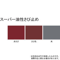 サンデーペイント スーパー油性さび止め JIS ネズミ 7L #257959（直送品）