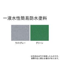 サンデーペイント 一液水性簡易防水塗料(下塗り・上塗り兼用) ライトグレー 16K #269938 1個