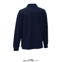 クロダルマ 長袖ポロシャツ(脇スリット) ネイビー S 25447ー11ーS 1枚（直送品）